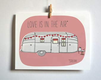 Airstream Love Card Valentine