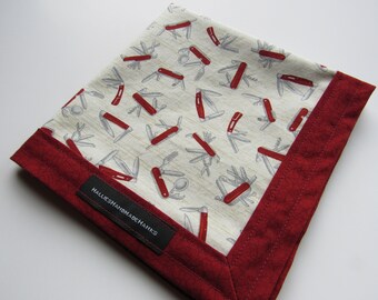 EDC Hank Handmade Hank Everyday Carry Pocket Dump Hank Cotton Handkerchief Gift for Him Gift for Her