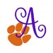 Paw Print // Tiger // Monogram Font, Machine Embroidery Designs, Embroidery Fonts, Machine Embroidery, Embroidery Pattern // Joyful Stitches
