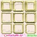 Gold Square Frame Clipart Digital Gold Frame Clip Art Golden Border Images Graphics Layered 3D Heart Cute Golden Digital Picture Frame Clip
