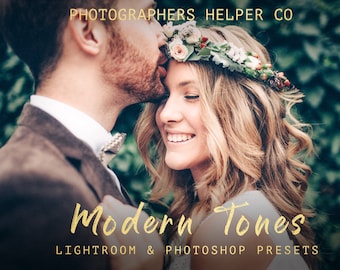 Modern Tones Wedding Lightroom Presets & Photoshop Filters for Photographers
