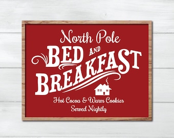 North Pole SVG, Stencil, Fixer Upper Christmas SVG, Joanna Gaines Christmas Vector, Magnolia Market Cut File, Stencil, Print, Cuttable, Sign