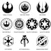 Star Wars logos and symbols Vinyl Decals