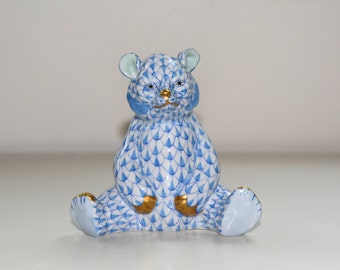 Baby Bear Sitting Herend Figurine