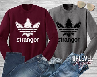 Demogorgon Adidas Sweatshirt, Adidas Demogorgon Sweatshirt, Stranger Sweatshirt Things, Demogorgon Sweatshirt,Hawkins Middle School