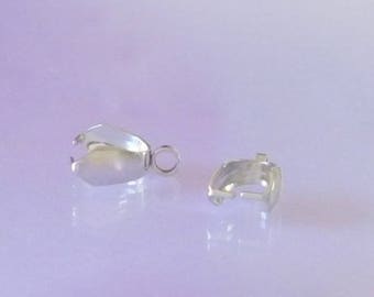 Clip to 13 X 5 mm - stainless steel pendant