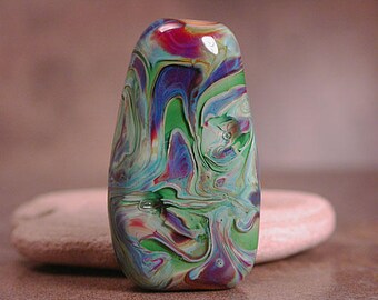 Art Glass Focal Bead, Lampwork Glass Focal Bead, Artisan Glass, Divine Spark Designs, SRA