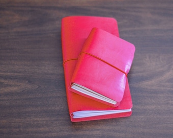 Traveler's Notebook - Ruby Red - Notebook - Leather - Planner - Journal