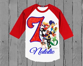DC Superher Girls Birthday Shirt - DC Super Hero Girls Birthday Shirt
