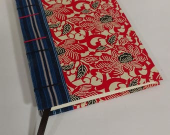 Red Flower Coptic Bound Journal
