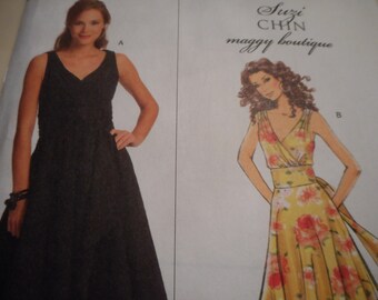 Butterick 5176 Suzi Chin Maggy Boutique Dress Sewing Pattern Size 8-10-12-14