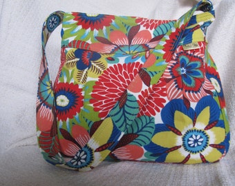 Colorful Pleated Shoulder Bag