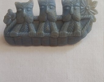 Vintage Celluloid Scotties Basket Pin
