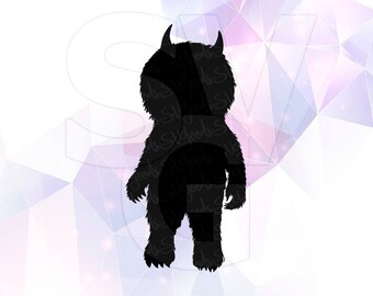 SVG Where the Wild Things are Monster Party Supply Vector Cut File Cricut Design Silhouette Cameo Decoration Vinyl Tshirt Decal Scrapbooking