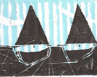 Two Boats - Archival Art Print