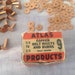Vintage Atlas Copper belt rivets and burrs, 3/8" to 3/4", copyright 1940, Fairhaven, Mass., Henderson, Ky, made in USA, 6.6 ozs.,