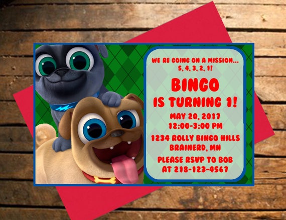 Puppy Dog Pals Invitations 10