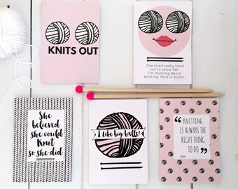Knitting Notebook | Knitting Accessories | Knitting Tools | Gift For Knitters | Knitting Gift
