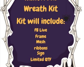 Halloween Wreath Kit - READ DESCRIPTION