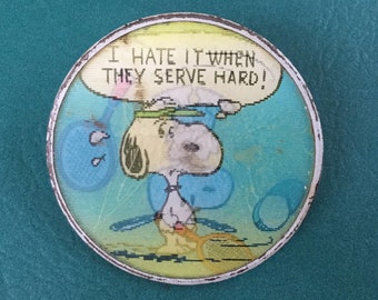 Vintage Snoopy Button 1971