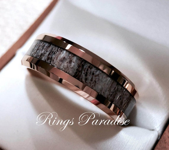 rose gold antler ring antler ring deer antler wedding bands wedding rings for women mens wedding bands tungsten carbide deer antler ring - Deer Antler Wedding Rings rose gold antler ring antler ring deer antler wedding bands wedding rings for women mens wedding bands tungsten carbide deer antler ring - Deer Antler Wedding Rings