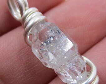 Tibetan Black Quartz Pendant / Double Terminated / Crystal Necklace / Quartz Pendant / Spiritual PROTECTION & PURIFICATION / Dream Stone