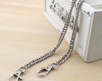 handbag in silver chain 60 cm