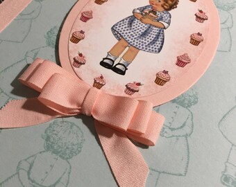 A5 vintage girl spiral bound notebook