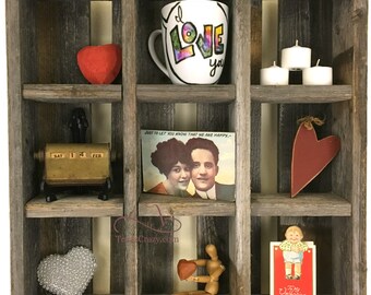 9 Cubby Hole Reclaimed Wood Cubby