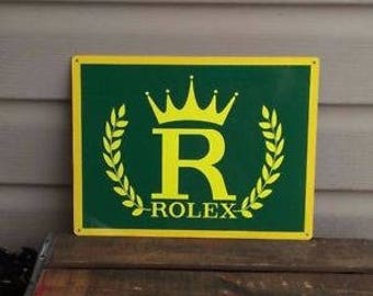 Metal Rolex Advertising Sign - Perfect for the garage / mancave