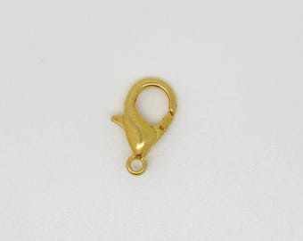 Gold metal, 15 mm lobster clasp