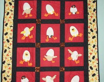 Baby Chicks and Eggs Quilt
