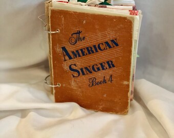 Altered Book Journal The American Singer, Smash Book, Art Journal, Junk Journal, Songwriting Journal, Sketchbook, Music Journal