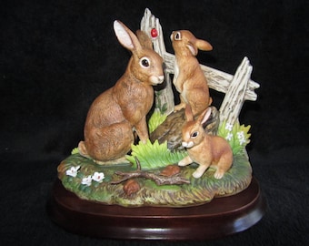 Vintage Rabbit Family by Andrea 6648 Bunnies