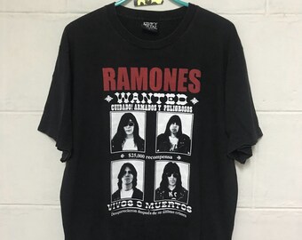 Vintage 90s Bootleg Ramones Band American Punk Rock