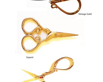 Vintage Style Gold Embroidery Scissors