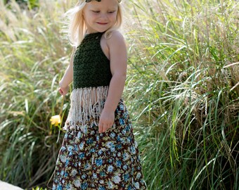 Girl's Maxi skirt - Little girls maxi skirt - Maxi skirt -Toddler Maxi skirt - Girls long skirt - Summer skirt - Spring - Bohemian skirt