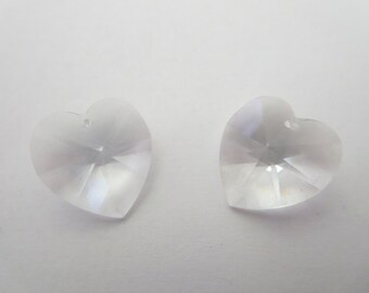 Swarovski Heart Bead Crystal 18 x 17.5mm Art 6202 (4 Beads)