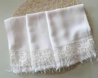 bridesmaid shawl, wedding, scarf, White, wedding gift, wedding shawl, gift for bridesmaid, bridesmaid scarf, pashmina scarf, lace scarf