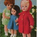 Vintage C23 Doll Clothes to fit various size dolls teddy bears 10" 12" 14" 17" instant download knitting pattern