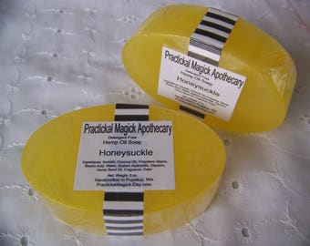 Practickal Magick Apothecary Handcrafted Hemp Oil Soap -Detergent Free- Choose Your Scent
