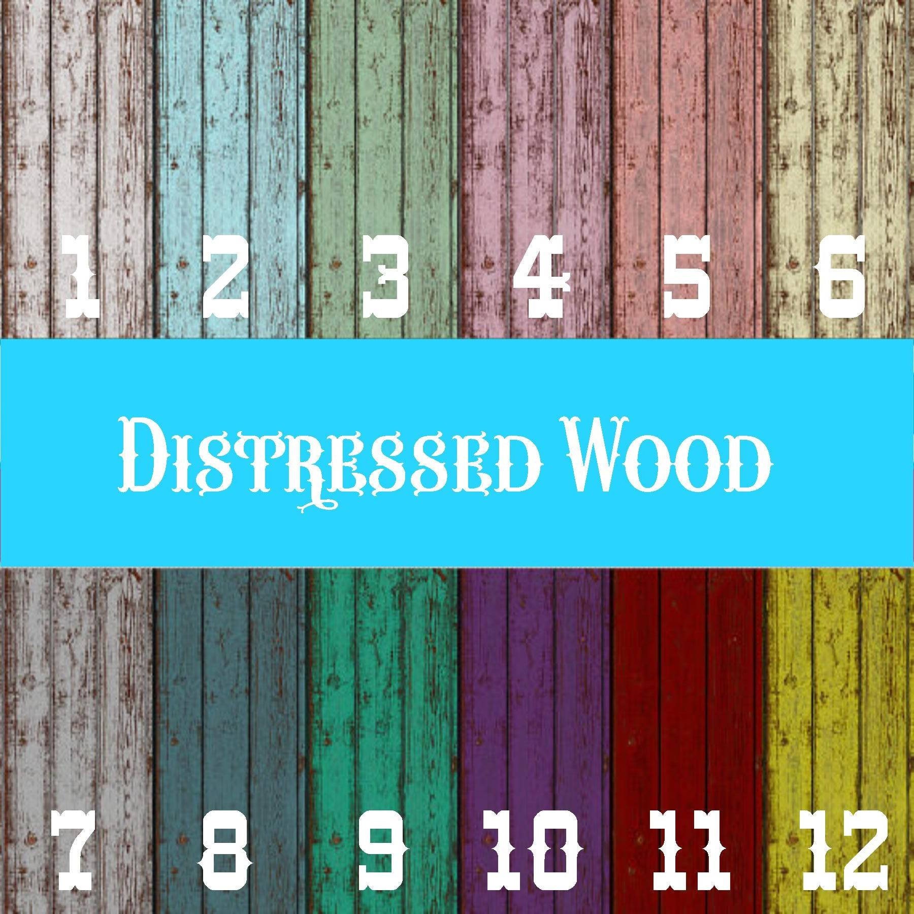 Distressed Wood HTV Prints Adhesive Outdoor 651 Vinyl HTV