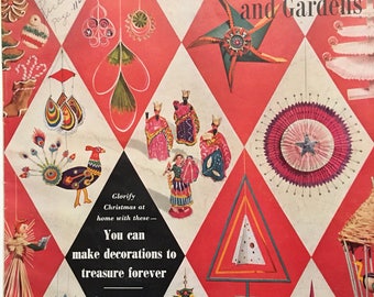 Vintage Magazine Mid Century Christmas Better Homes and Gardens