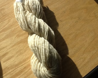 Hand spun natural wool