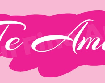 Te Amo Art Design Digital Download