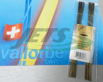 Vallorbe Swiss Saw Blades Lames De Scie #7/0 Jewelers Saws Original A-1 1-Gross (1E)