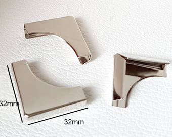 No.24 - Big corner Protector for book corner box album 32x32x5mm color silver