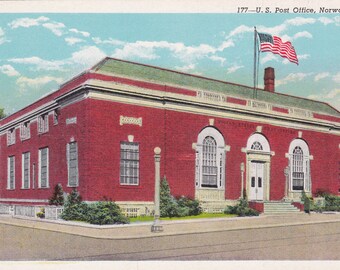 Norwalk, Ohio, Post Office - Vintage Postcard - Postcard - Unused (S)