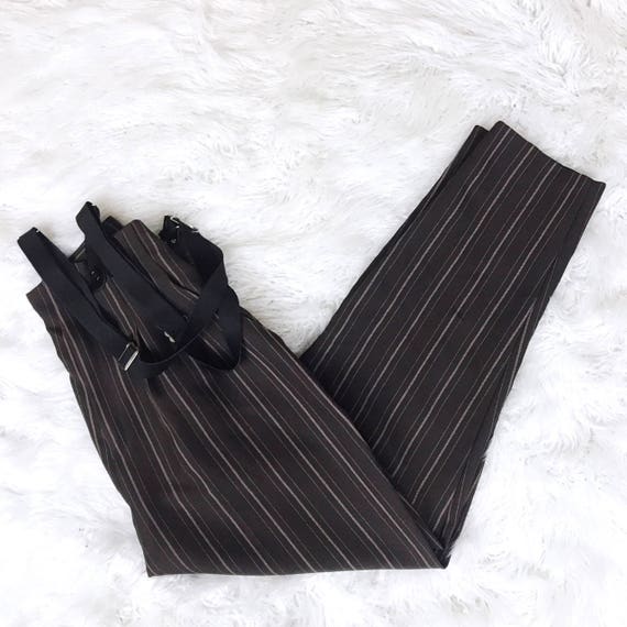 pinstripe pants with suspenders