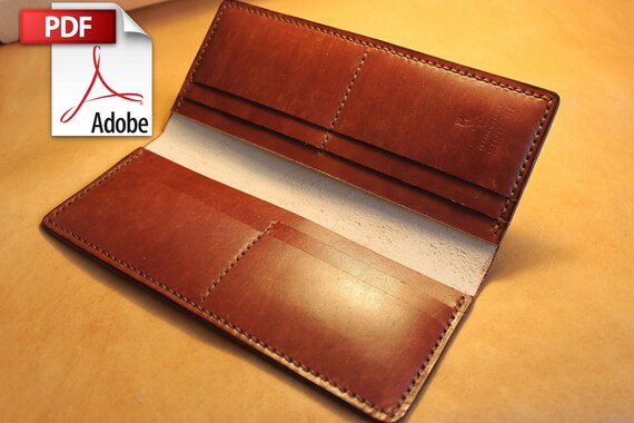 Leather Long Wallet Pattern // Leather Wallet Pattern